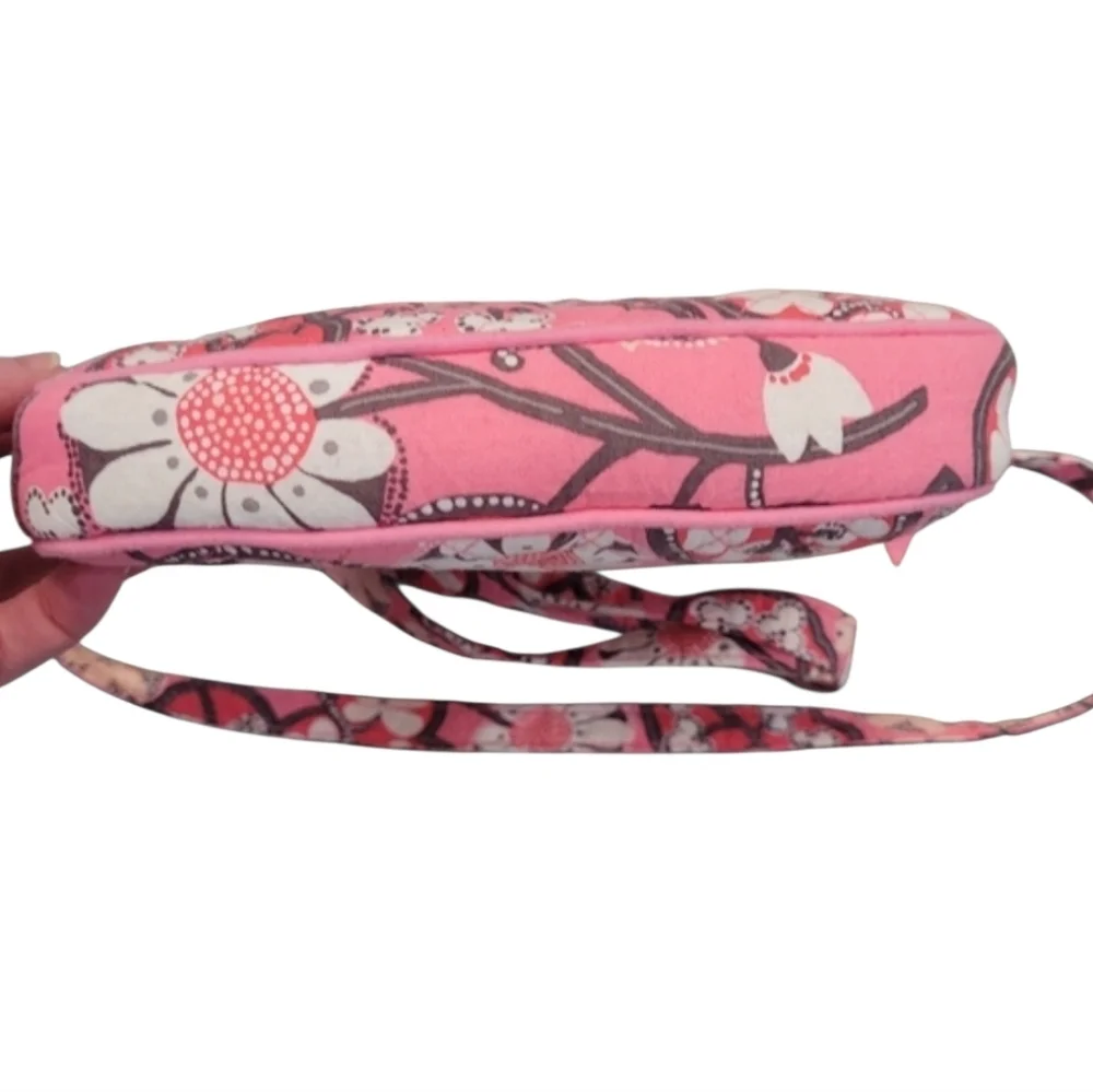 Vera Bradley Double Zip Hipster Purse in Blush Pink
